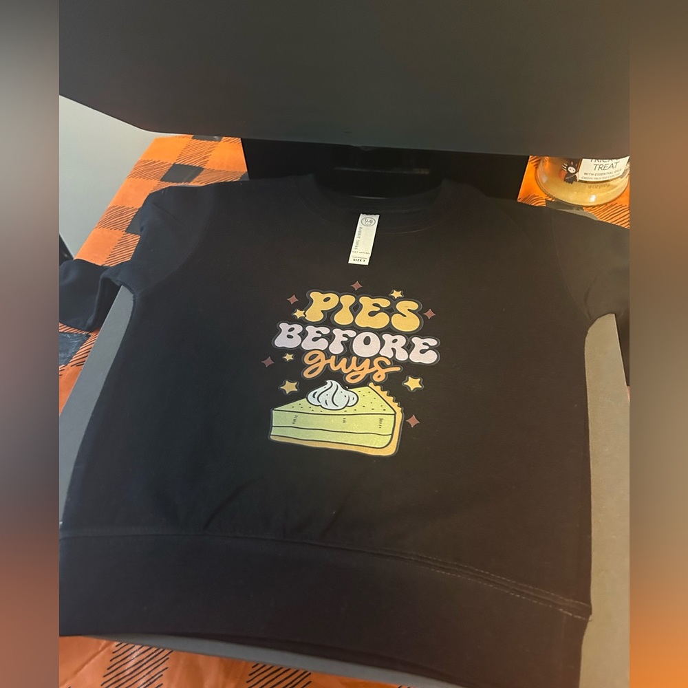 Pies before guys sweatshirt